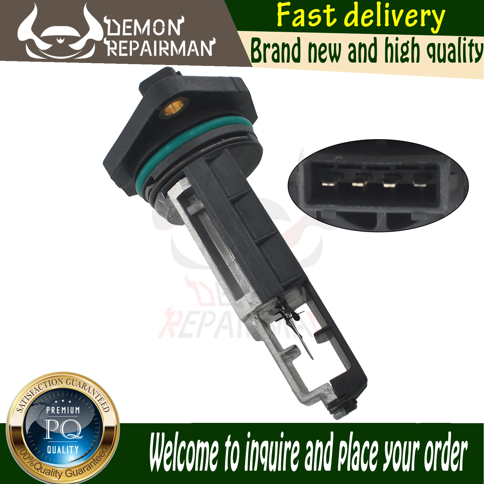 MAF-4 0280217512 021906462A Mass Air Flow MAF Sensor  Compatible with VOLKSWAGEN Golf Mk3 Passat Corrado EuroVan AUDI A4 80 2.8L