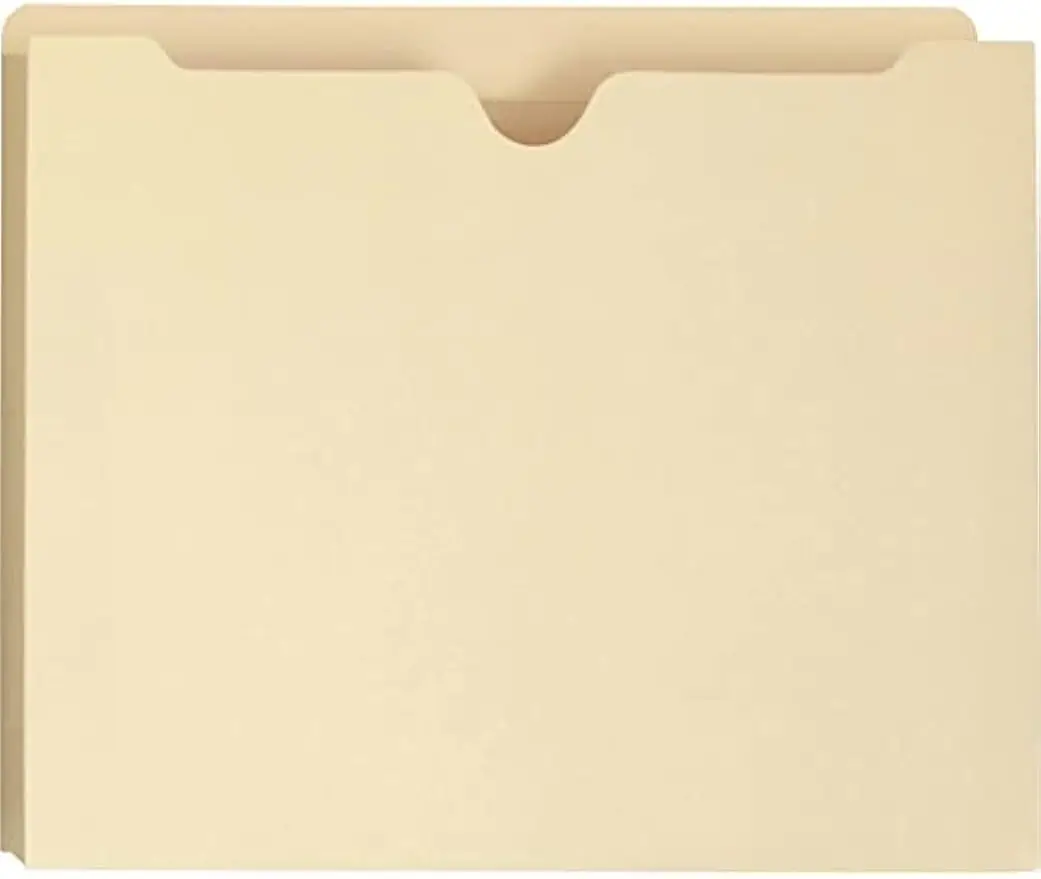 

Expanding Manila File Jackets, 1" Capacity, Letter Size, 50 per Box for Secure Document Storage