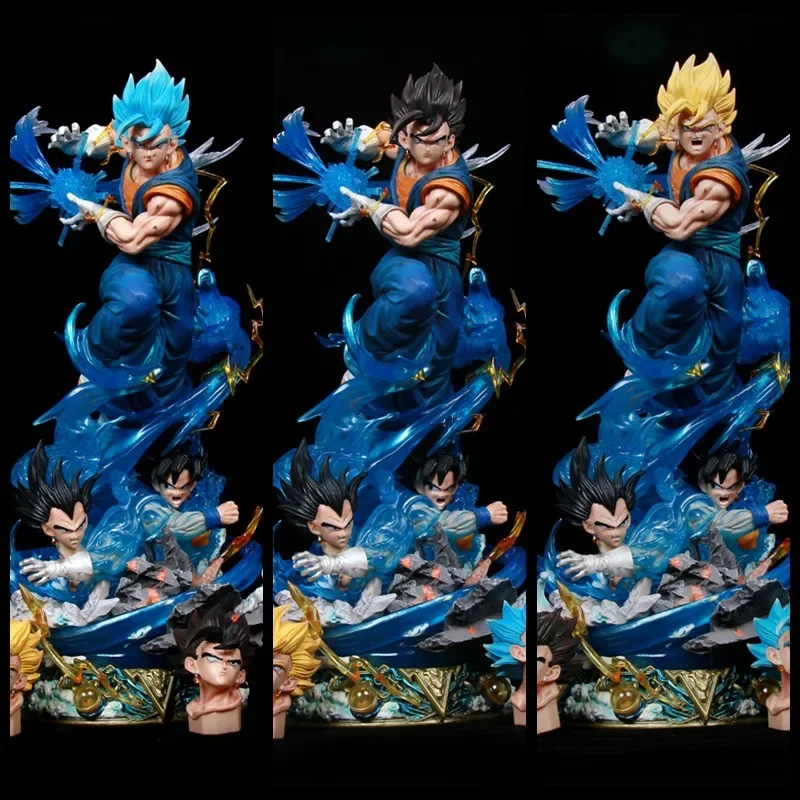 Dragon Ball LS Begit Three Heads GK Sun Wukong Carving Illuminating Hand Model Super Saiyan Super Figure