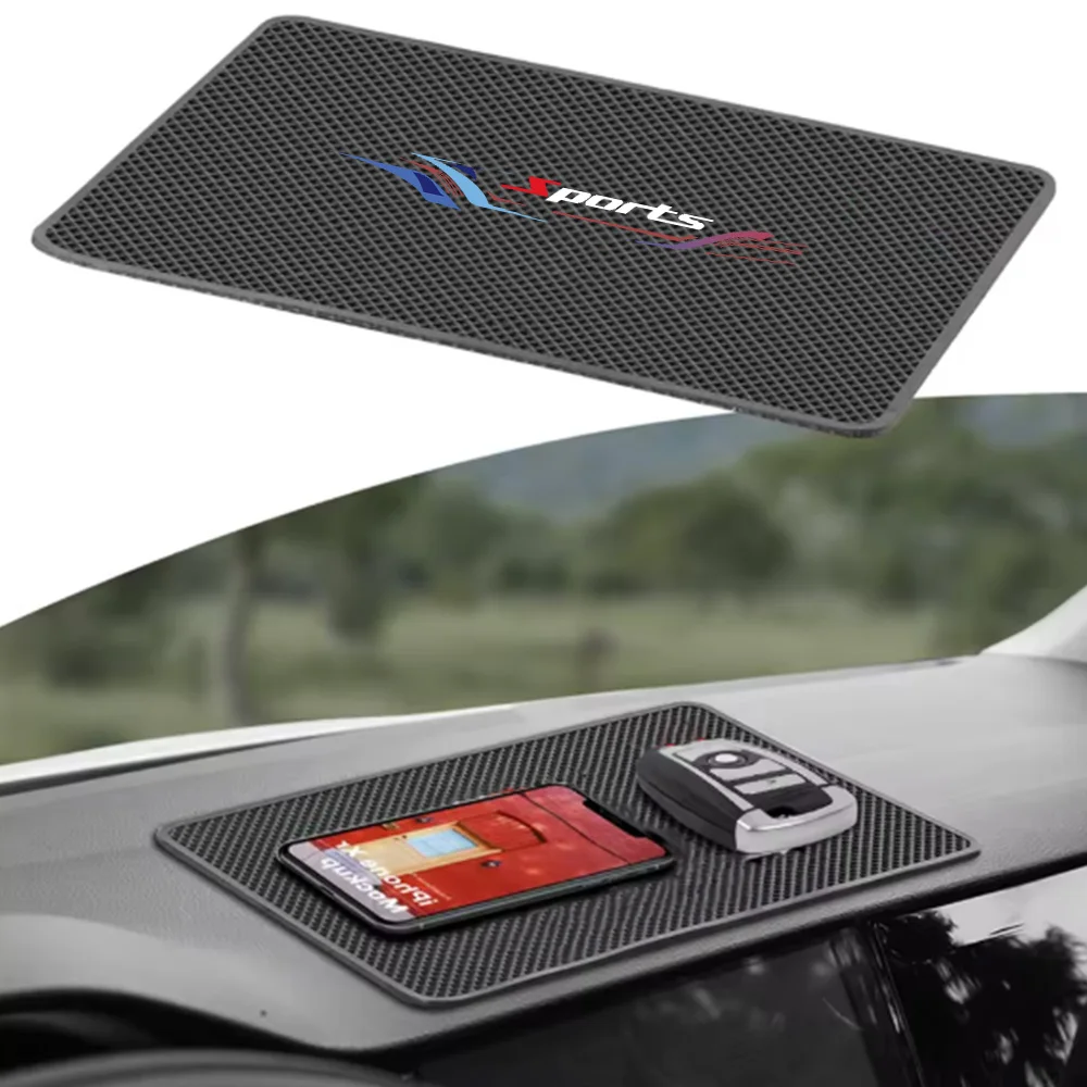 Car Dashboard Non-Slip Silicone Mat, Sports-Style Red S Model, Multi-Functional, Universal for Storing Mobile Phones and Keys, Car Interior Accessory