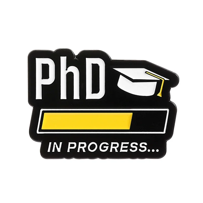 PHD الناجي المينا دبابيس ثق بي لدي دبابيس PHD على ظهره الملابس شارة التلبيب الطلاب الدكتوراه مجوهرات هدية التخرج #1
