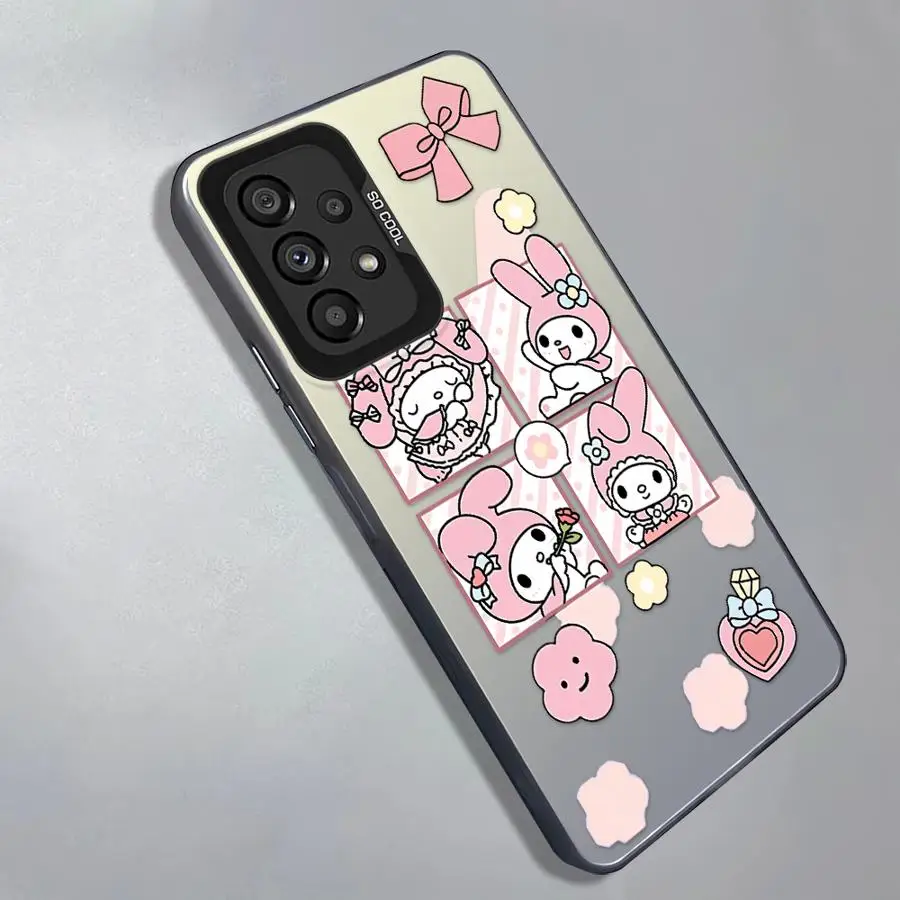 حافظة لطيفة سانريو ميلودي كورومي لهاتف سامسونج جالاكسي A32 A15 A14 A13 A22 A12 A23 A16 A34 A25 A24 غلاف ناعم