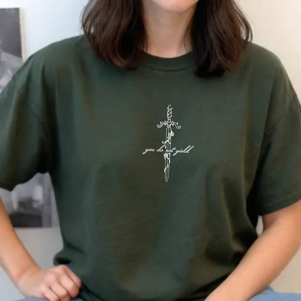 تي شيرت نسائي قطني قميص زجاجي عرش Aelin Galathynius أنت لا يكال روون ويتثورن دوريان مانون Blackbeak SJM قميص #2