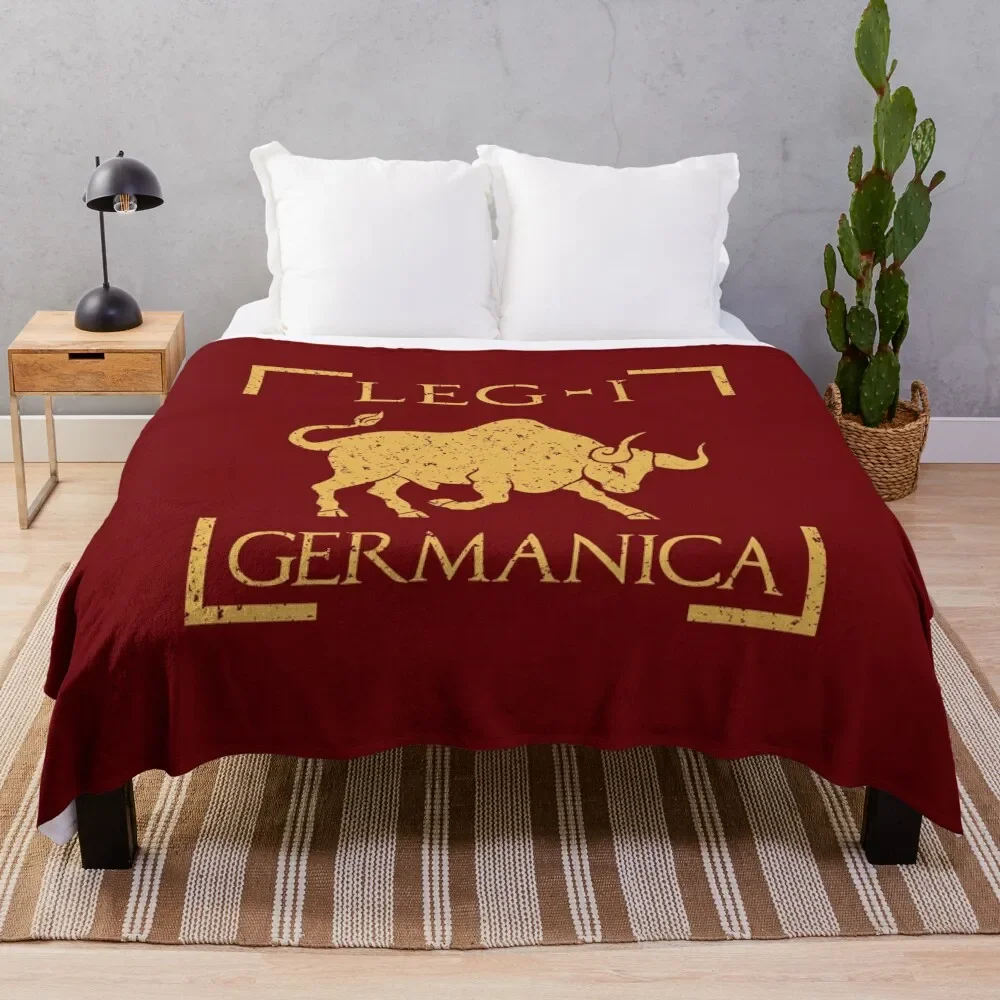 Legio I Germanica Taurus Emblem Roman Legion Throw Blanket Weighted Summer Camping Blankets