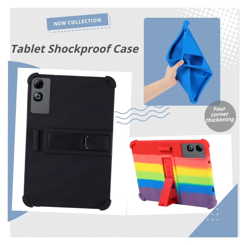 For DOOGEE U13 Pro Tablet Case 13.4 Inches Tablet Kids Friendly Soft Silicone Adjustable Stand Cover Protective Sleeve