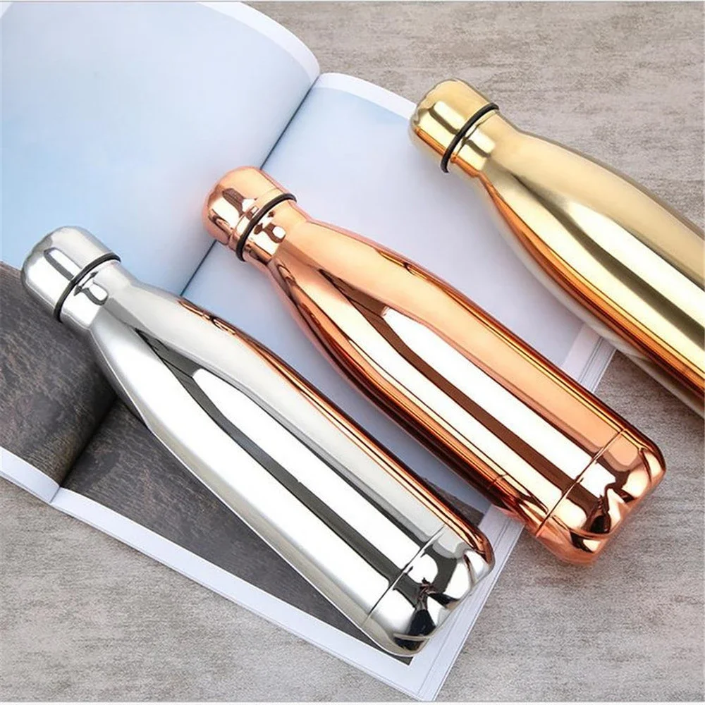  350/500/750/1000ml Stainles Steel Water Bottle Thermos Insulated Vacuum Flask Double-Wall Cola Water Beer Sport Bottle