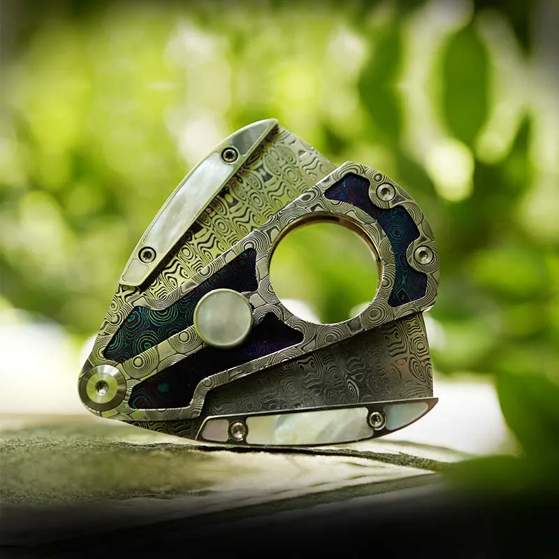 

1PC Cigar Cutter Cigar Knife Titanium Handmade Sea Water Pearl Three Styles Bbeautiful And Exquisite