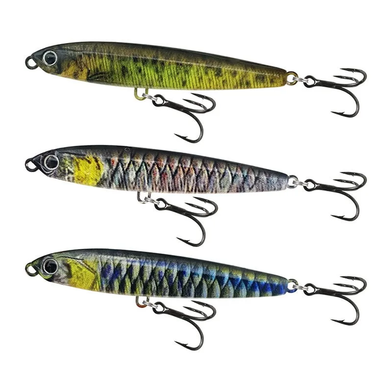 1 Stück 24g Sinkender Pencil-Köder Wobbler Swimbait-Set Pesca Jerkbait-Haken Schwarzbarsch-Köder Popper Meeresfischen-Zubehör Künstlicher Köder