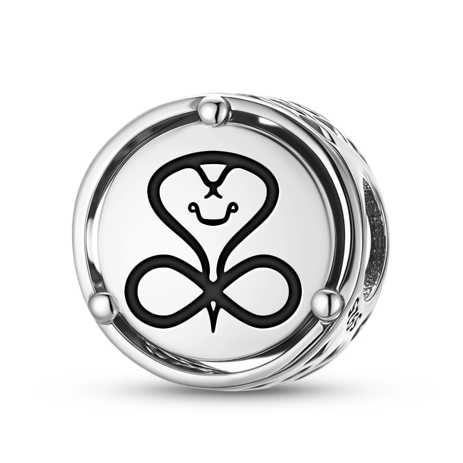 

925 Sterling Silver Hindu Naga Cobra Charm Fit Original Bracelet Diy Jewelry Accessories Family Bead