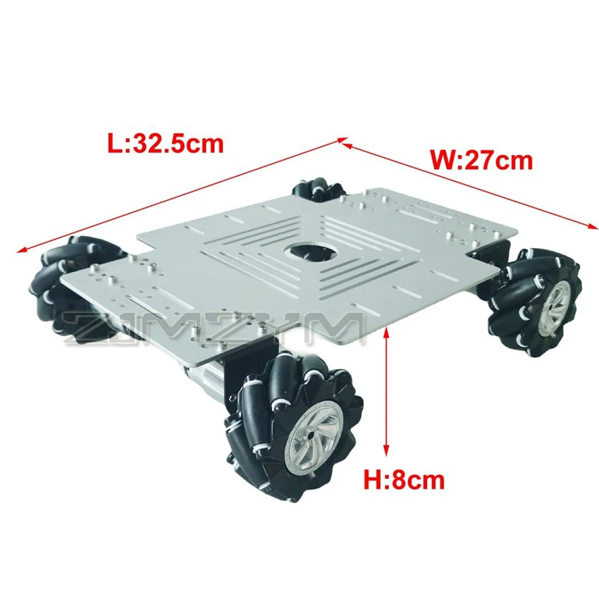 15KG Load PS2 Mega2560 Remote Control Arduino Car Chassis Omnidirectional Wheel Robot Hall Motor PID Control DIY Toy Parts
