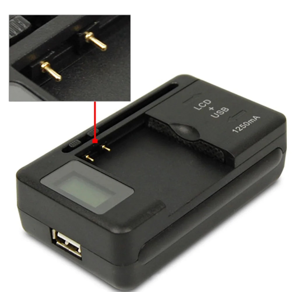 عالمي سريع مع 2Pin US Plug شواحن محمولة مؤشر LCD آمن وفعال #3