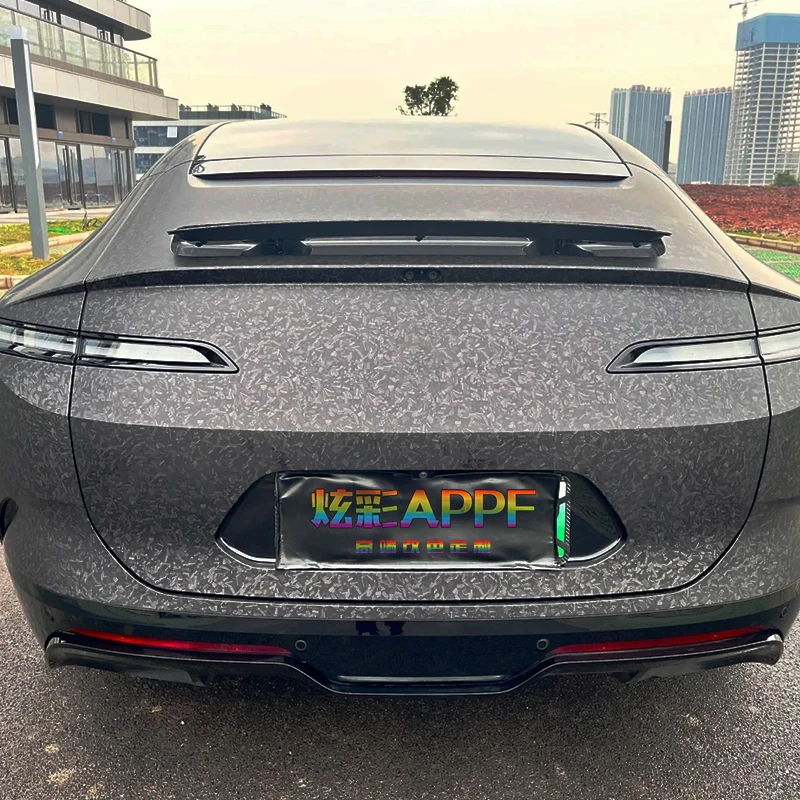 تغيير لون Ppf المضادة للخدش ألياف الكربون سيارة التفاف الفينيل ماتي الأسود نمط Ppf الجسم ملصق الحيوانات الأليفة اللون Ppf