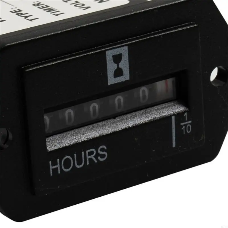 

87HE Portable Industrial Accumulating Time Counter Digital Display Electronic Hour Meter For Diesel-Gasoline Engine Generator