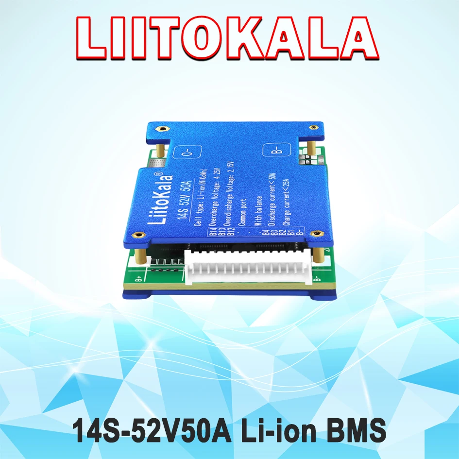 LiitoKala 14S-52V50A 52V Battery Protection Plate
