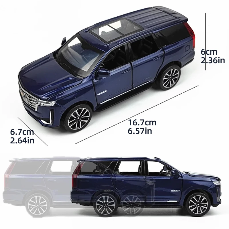 لعبة نموذج سيارة سيدان/SUV مصنوعة من خليط معدني بمقياس 1:32 - وظيفة الصوت والضوء، أبواب قابلة للفتح، عمل سحب للخلف - هدية مثالية لعيد الميلاد للأولاد