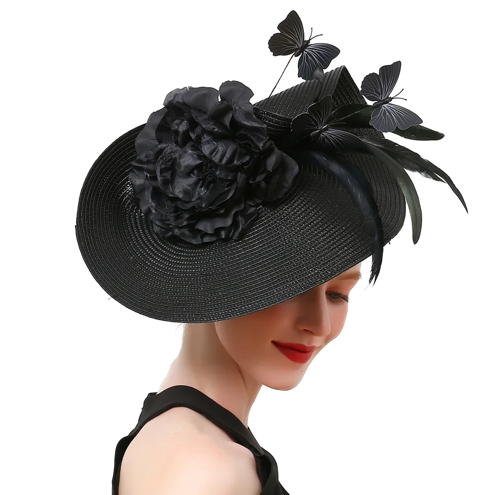 

Handmade Headgear Fascinators for Women Tea Party Band Banquet Headdress Hair Accessories Bride