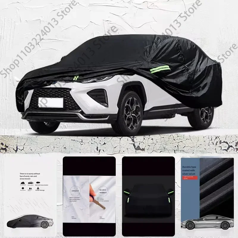 

For Toyota Wildlander Anti-UV Sun Shade Rain Snow Resistant Black Cover Dustproof Car umbrella Full Car Cover Outdoor Protection