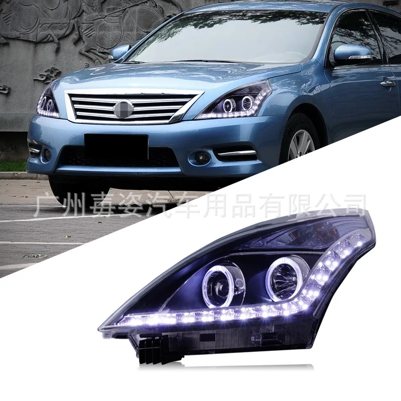 

Suitable for 08-12 Teana headlight assembly modified LED daytime running light angel eye double lens xenon headlight