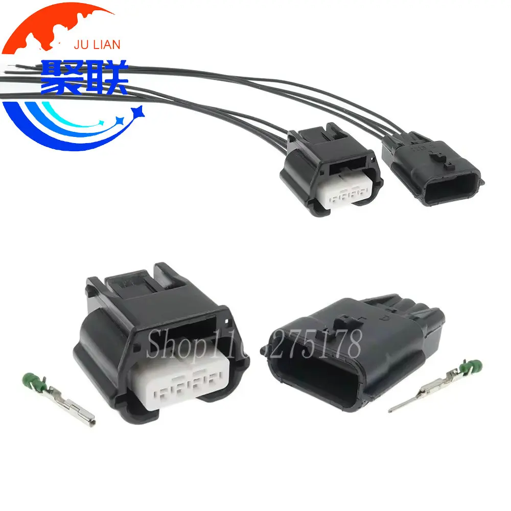 

1 комплект, 4 контакта 7282-8853-30 7283-8853-30, автомобильный расходомер воздуха, разъем провода для Nissan TEANA, вилка датчика давления 7282-8853 7283-8853