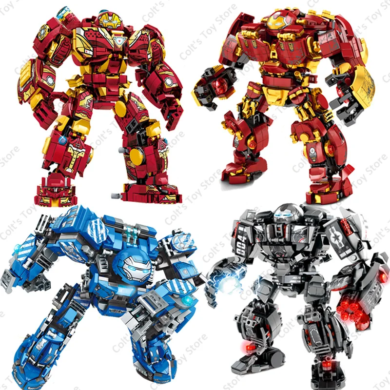 

Iron Man Building Blocks Marvel Toys Hulkbuster Armored Robot Avengers Mecha Classic Movie Model Bricks Sets Kids MOC DIY Gifts