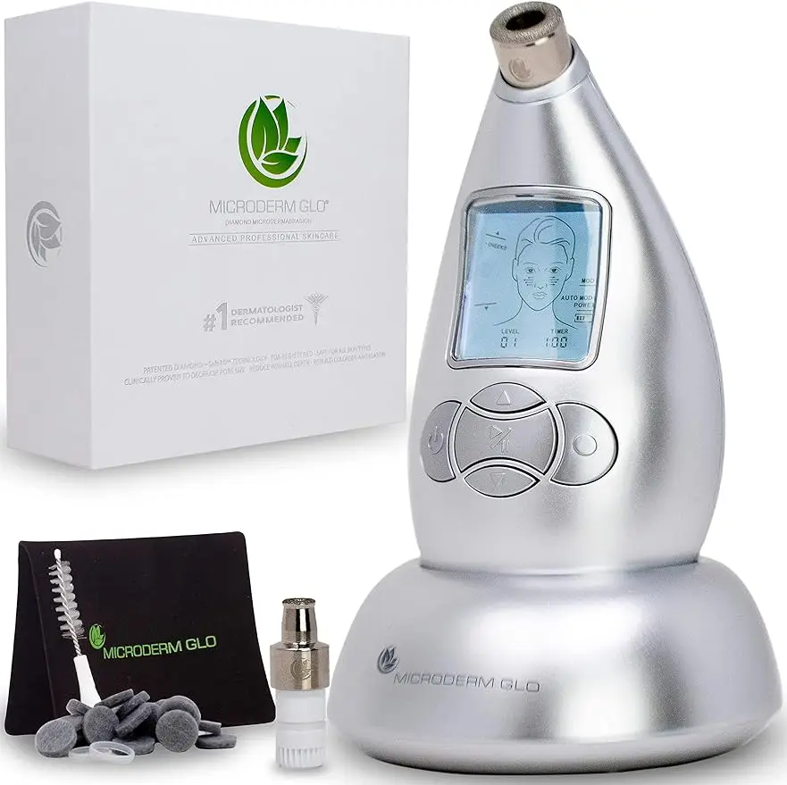 

Microderm GLO Diamond microdermishers and suction tools, advanced home facial systems and exfoliators