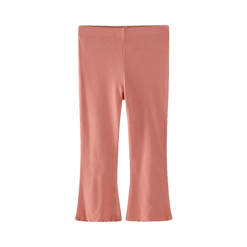 Springen Meter 2-7T Solide Boot Cut Heißer Verkauf Mädchen Leggings Hosen Bunte Volle Länge Bleistift Hosen Herbst kinder Hosen – Detail 11