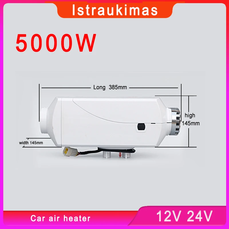 5KW FDIK Car Diesel Heater 12V 24V Aluminum Shell Air Parking Heater LCD Monitor For Car  Motorhome Trucks RV Eberspacher