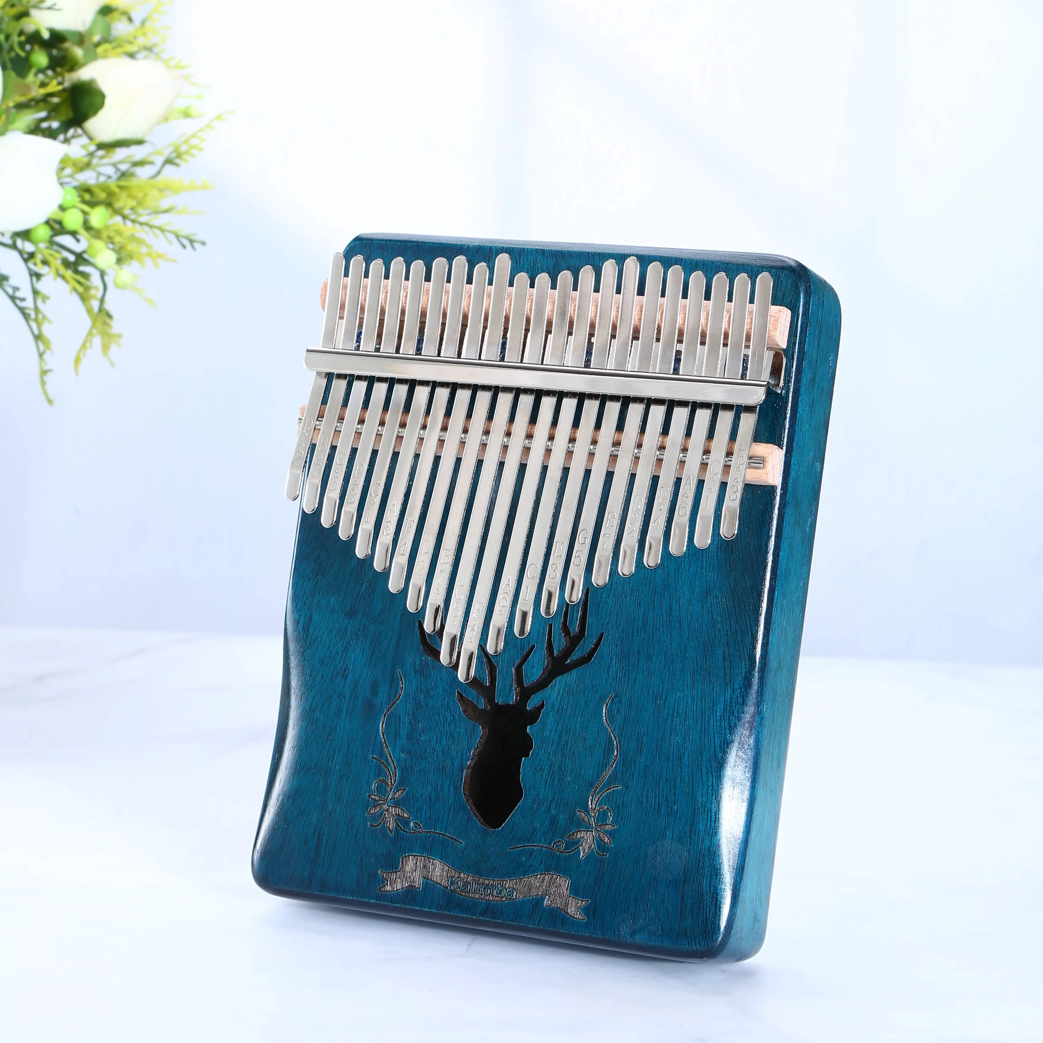 21 Keys Thumb Piano Calimba Professional Tuned Portable Kalimba 17Keys Beginner\'s Finger Piano Birthday Festival Relaxation Gift