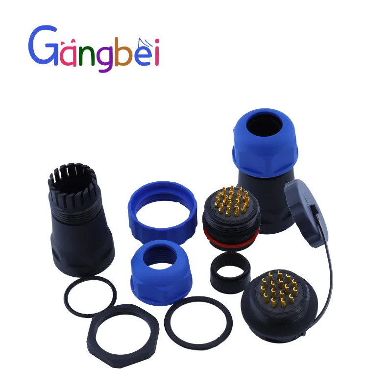 SP28-3pin 4pin 5pin 7pin 9pin 12pin 16pin 19pin 24pin em linha conector à prova d' água, ip68, conector de cabo à prova d'água à prova de poeira
