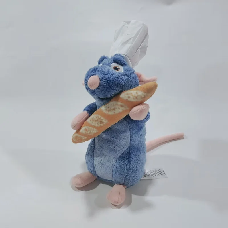 ديزني راتاتوي ريمي الفئران مع الخبز الفرنسي ألعاب من القطيفة لطيف 33 سنتيمتر ريمي ماوس محشوة اللعب أفخم الدمى هدايا للأطفال #1