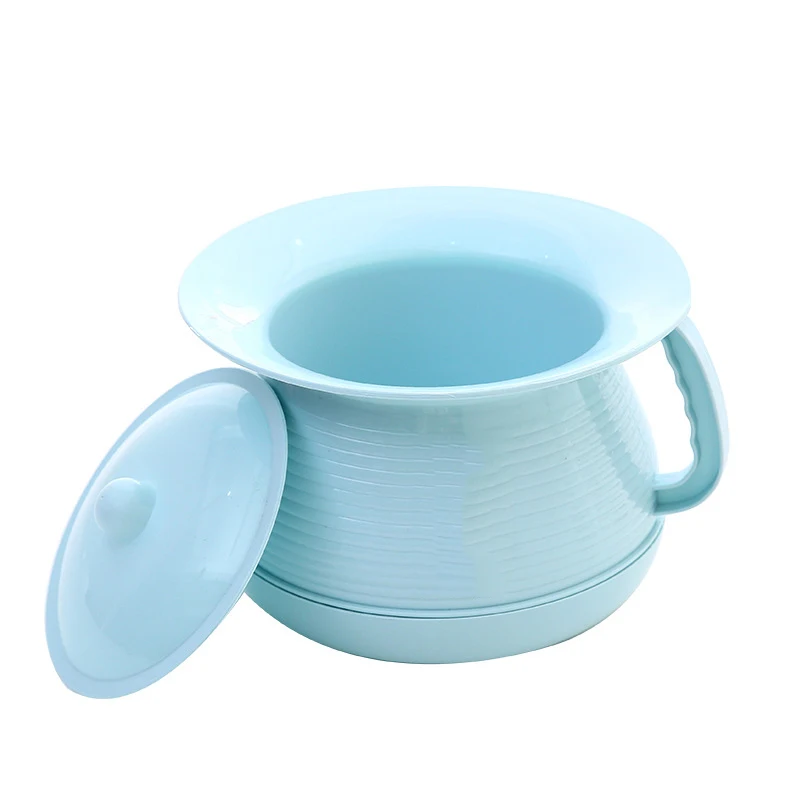 Thickened Hand-Held Lid Potty Children\'s Plastic Toilet Chair Sanitary Spittoon Portable Removable Toilet Baby Night Pot