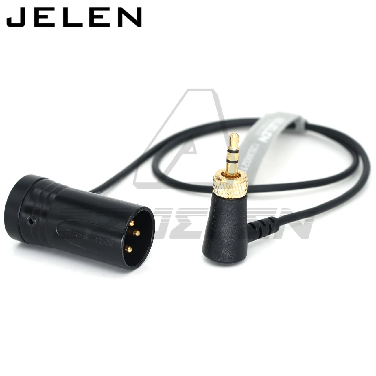 Low-Profile XLR NEUTRIK 3pin XLR male to 3.5 Audio elbow with lock for Sennheiser ,Sony D11 Headphone return audio cable
