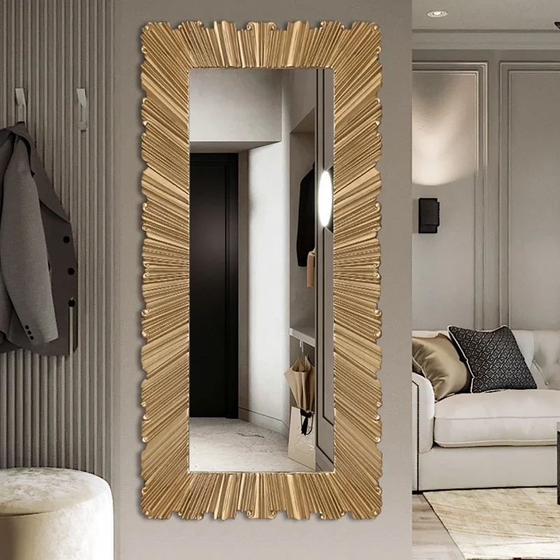 Big Wall Sticker Mirrors Full Body Living Room Princess Design Mirrors Full Body Bedroom Luxury Espejos De Piso Room Decoration