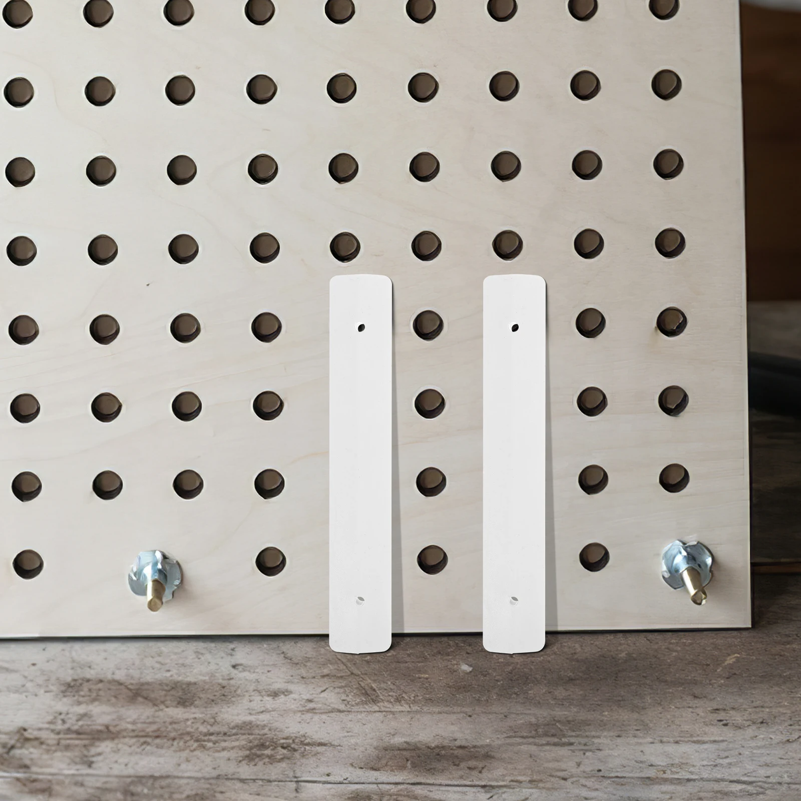 

Perforated Board Connecting Piece Hooks Garage Hanging Organizer White Wall Organizers