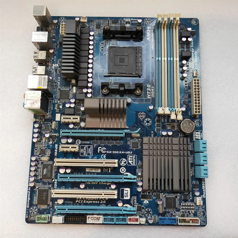 High Quality GA-990XA-UD3 990XA-UD3 990FX Socket AM3 AM3+ DDR3 ATX Desktop board