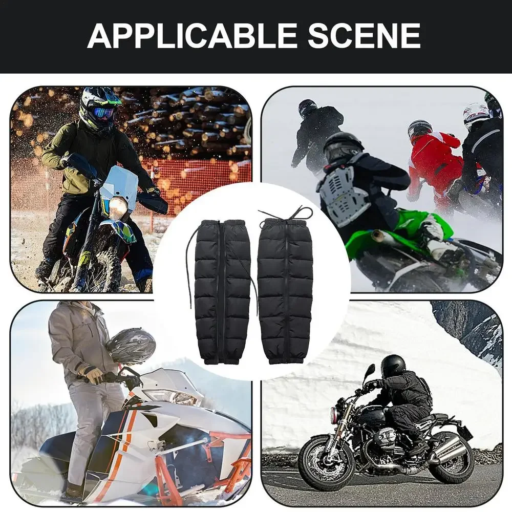 

Winter Motorcycle Pants Windproof Warm Leg Cover Outdoor Cycling Knee Pad Fall-Proof Guard External Wear-type Detachable Knee