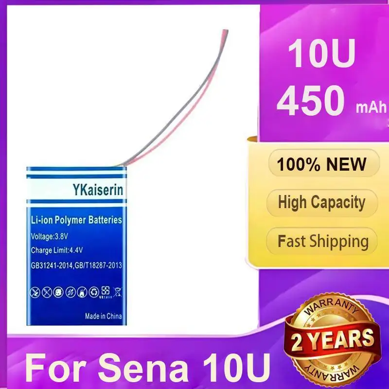Bluetooth Communication Device Battery 450mAh For Sena 10U High-Performance