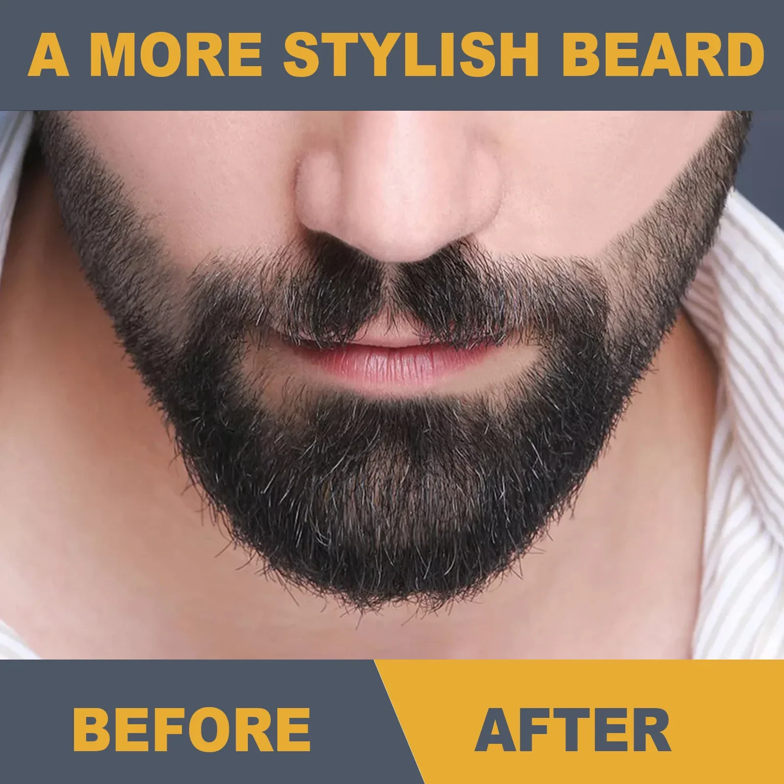 Pencil Filler For Men Black Brown 4-Tip Beard Pen Pencils Long Lasting Natural Makeup Detailing Filler Moustache & Eyebrows