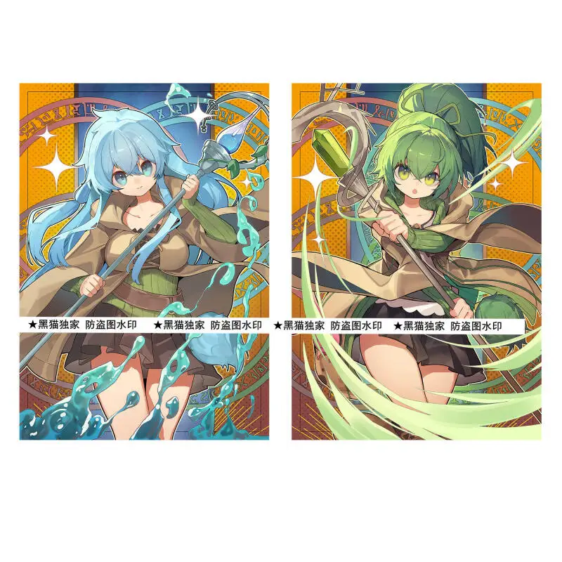 

60 шт./набор Yu-Gi-Oh! Защитный чехол для карт Wynn the Wind Charmer, Verdant Flash, для коллекционных аниме-карт, подарок, 63*90 мм