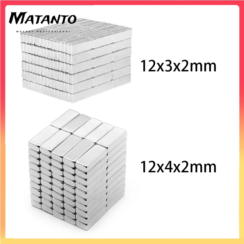 12x4x4 12x5x5 12x8x5mm Block Powerful Strong Magnetic Magnets N35 12x5x5mm Quadrate Rare Earth Neodymium MagnetI manes 12*4*4