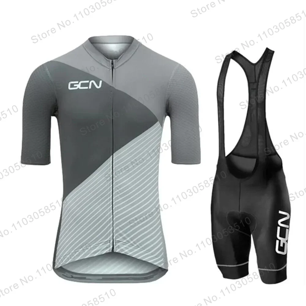 2024 GCN Team Cycling Jersey Set Summer Breathable Road Bicycle Suit Riding Uniform Bike MTB Clothing PRO Sports Cycling Kits