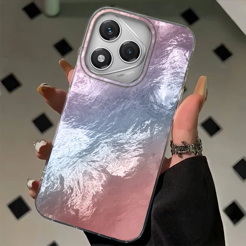 Funda de teléfono con textura de glaciar gradiente para Honor X9c Magic7 Magic6 400 200 Lite 200Pro 200 Smart X9a X8a X8b X8c X7c