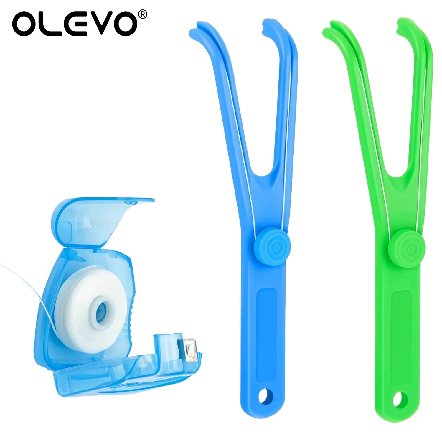 Dental Floss Holder Aid Reusable Oral Hygiene Toothpick Flosser Replaceable Rack Interdental Care Teeth Whitening Cleaning Tools