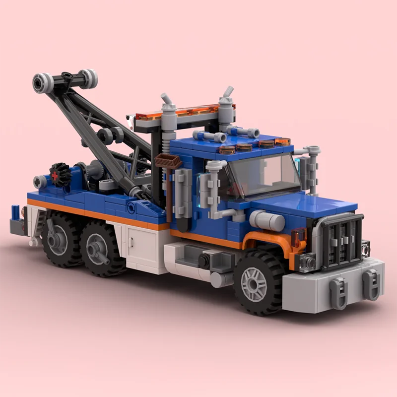

413 шт. Moc City Ultimate спасательная машина сверхмощная модель буксировочного грузовика DIY сборка строительный блок игрушка детский подарок на день рождения
