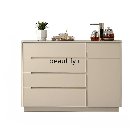 Light Luxury and Simplicity-Style Smart Solid Wood Tea Machine Home Automatic Living Room Storage Sideboard Cabinet