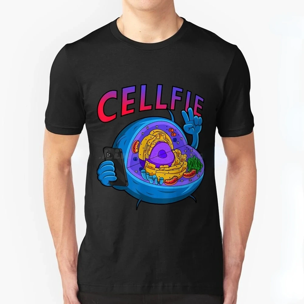 Funny Cell Fie Science Biology Teacher TShirt Novelty Men Graphic T Shirts Women Male O-neck Casual Short-sleev Tops Ropa Hombre