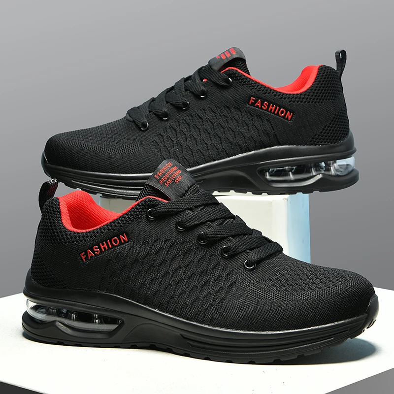 Plus Size 46 47 Mens Sports Shoes New Fashion Summer Black Sneakers Man Cushioning Air Running Shoes Husband chaussure de course