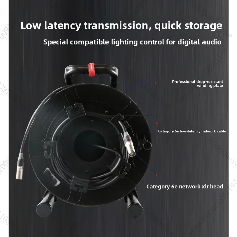 Network cable take-up car reel, suitable for digital mixers