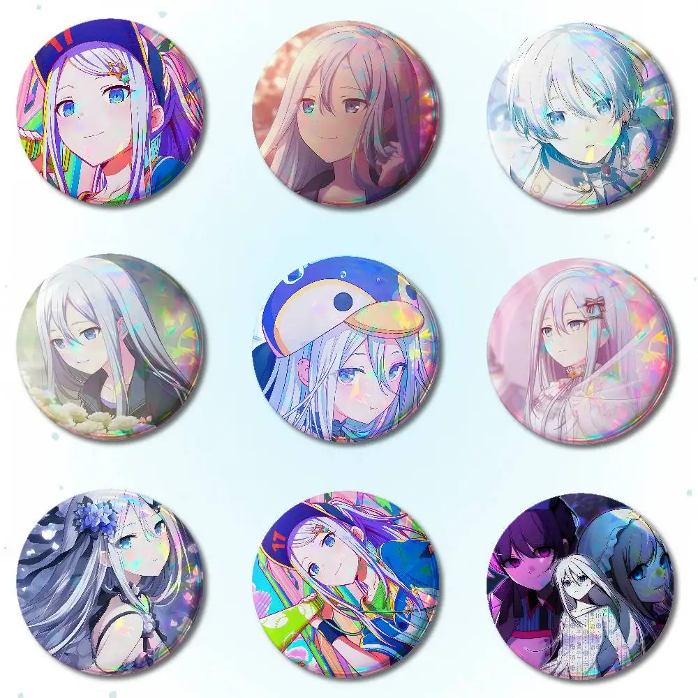 Project SEKAI Anime Yoisaki Kanade Badges Round Brooch Cute Cartoon Idol Cosplay Badges DIY Backpack Clothing Jewelry Pins