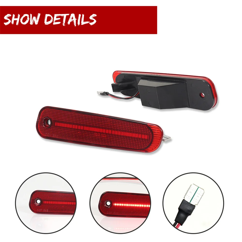 Car LED Rear Bumper Side Marker Parking Lights Fender Flare Sidemarker Lamp Clearance Lamp 12V For Nissan 300ZX Z32 1990-1996